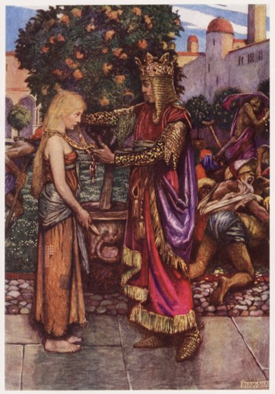 "Il re la richiamò, e a lei diede la sua catena" da Byam (after) Shaw