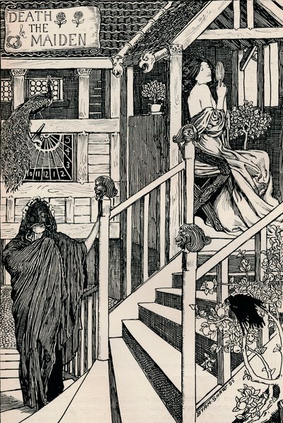 La morte e la fanciulla, 1895 da Byam Shaw
