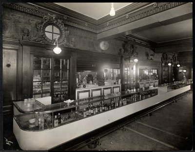 Un bar al Robert Treat Hotel, Newark, New Jersey, 1916 da Byron Company