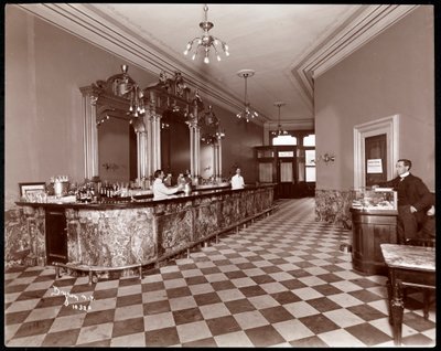 Bar al Gilsey House, Broadway e 29th Street, New York, 1900 o 1901 da Byron Company