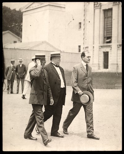 Il Presidente William Howard Taft con il Professore Arthur Twining Hadley dell