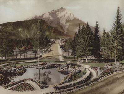 Montagna a Cascata e Piscina Riflettente, Banff da Byron Hill Harmon