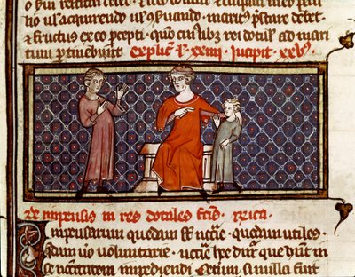 Adozione di un bambino (miniatura) da Byzantine