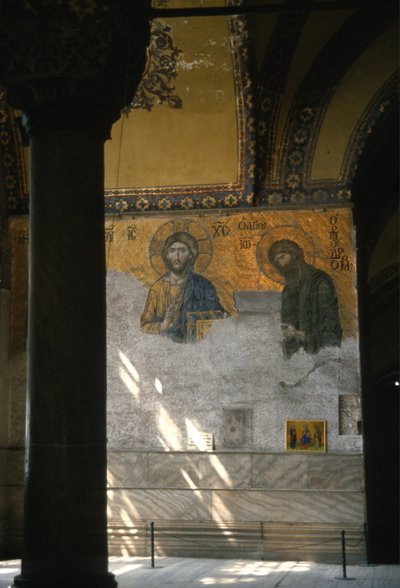Cristo e San Giovanni Battista in Hagia Sophia da Byzantine