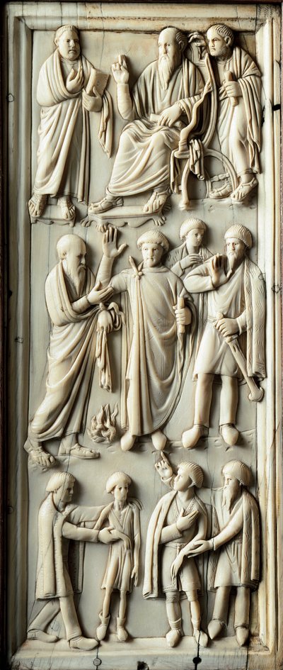 Episodio della vita di San Paolo di Tarso. Dittico in avorio. V secolo. Firenze, Museo Nazionale del Bargello da Byzantine
