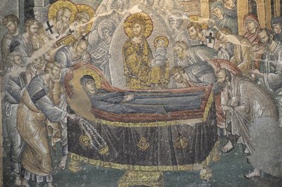 Affresco San Salvatore nella chiesa di Chora (Kariye Camii), Istanbul, Turchia da Byzantine