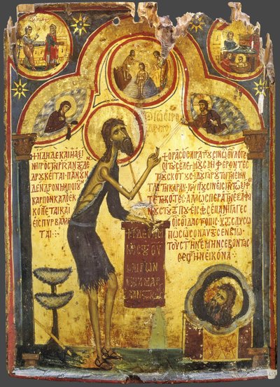 San Giovanni il Precursore con scene della sua vita, XIII secolo da Byzantine