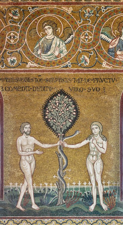 Il peccato originale, mosaico bizantino, Ciclo dell