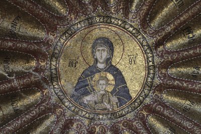 Vergine e Bambino, nel museo della chiesa di Chora da Byzantine
