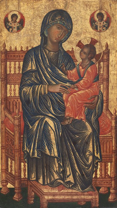 Madonna in trono con Bambino da Byzantine 13th Century