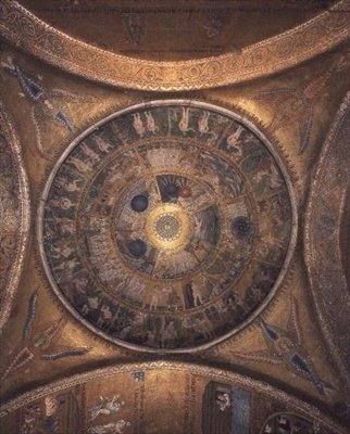 Creazione sulla cupola nel vestibolo da Byzantine Byzantine