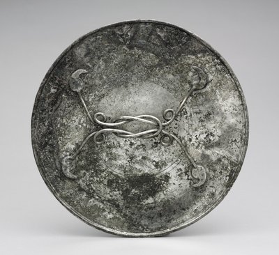 Specchio con manico a forma di nodo di Eracle, c.280-400 da Byzantine Byzantine