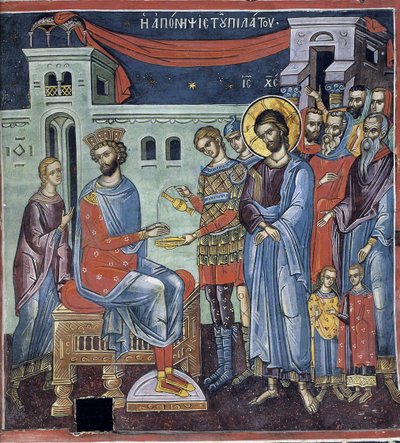 Ponzio Pilato si lava le mani da Byzantine Byzantine