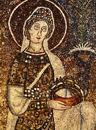 Una vergine martire da Byzantine School