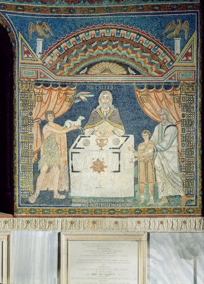 Abramo, Isacco e Melchisedech da Byzantine School