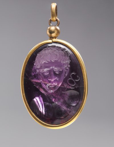 Intaglio con busto maschile, 500s da Byzantine School