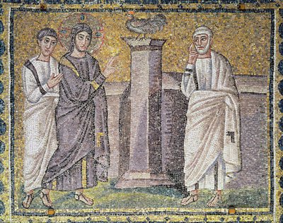 Gesù predice il rinnegamento di Pietro, Scene della vita di Cristo da Byzantine School
