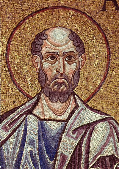 Il profeta Abdia (VIII o VI secolo a.C.). Opera di un maestro bizantino, mosaico, dettaglio della decorazione della basilica di San Marco a Venezia (Italia) da Byzantine School