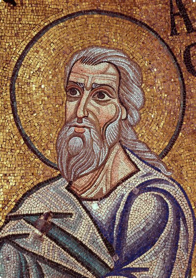 Il profeta Abacuc (VII secolo a.C.). Opera di un maestro bizantino, mosaico, dettaglio della decorazione della basilica di San Marco a Venezia (Italia) da Byzantine School