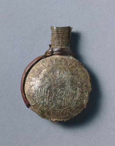 Ampolla del pellegrino con scene della Crocifissione da Byzantine School