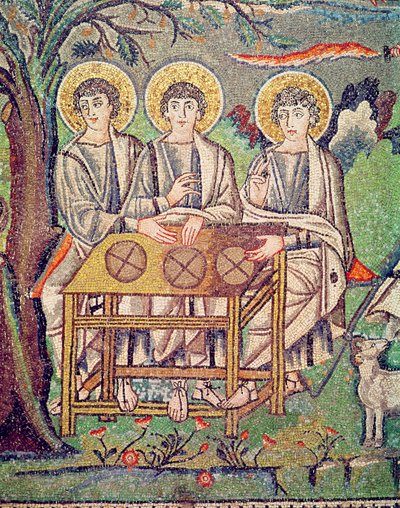 I tre angeli (dettaglio) da Byzantine School