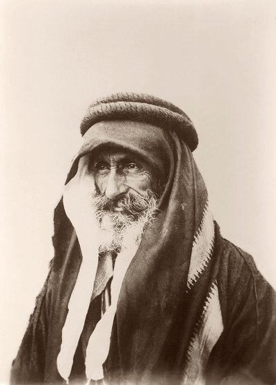 Ritratto di Sheikh Khalil Senaah a Kerak da C.A. Hornstein