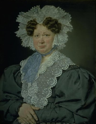 Cameriera Kirsten Stampe nata Kaas (1766-1842) sposata nel 1793 con il cameriere, Holger Barone Stampe di Nysø da C.A. Jensen