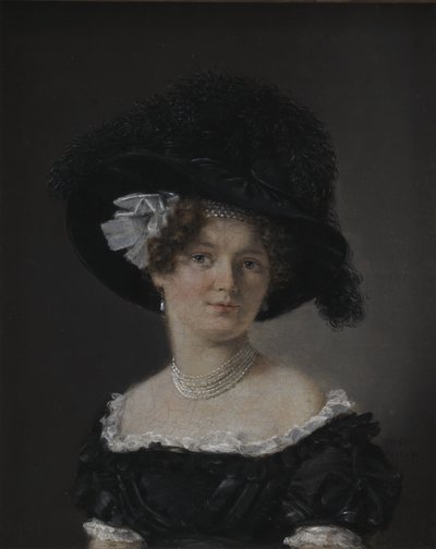 Mathilde Theresia von Irgens-Bergh, nata Holsten, moglie di Mathias Friis von Irgens-Bergh da C.A. Jensen