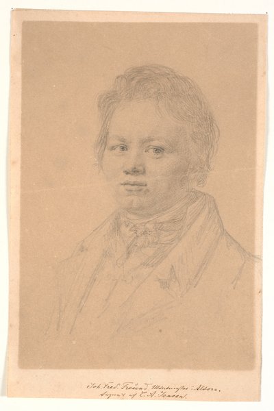 Ritratto del Maestro di Monete J.F. Freund da C.A. Jensen