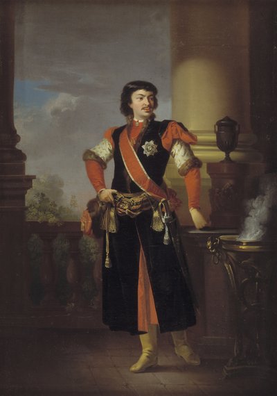 Ritratto del conte Rzewuski, ambasciatore polacco in Danimarca da C.A. Lorentzen