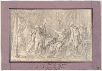 Riccardo Cuor di Leone. Scena dal romanzo "Il Talismano" (1825) di Walter Scott da C.A. Lorentzen