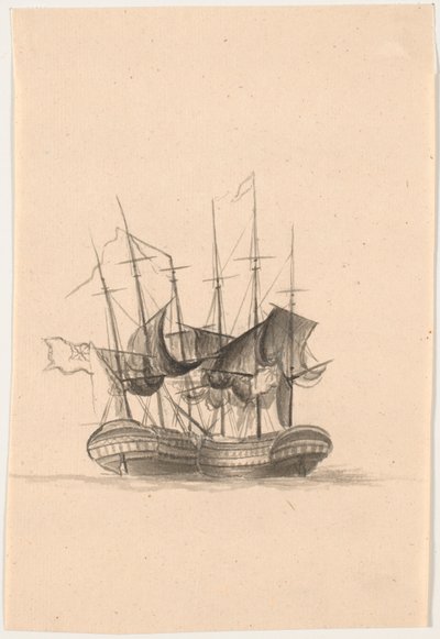 Due navi da guerra inglesi da C.A. Lorentzen
