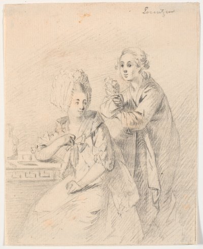 Bozza per il ritratto del deputato collegiale Frederik Carl Trant (1738-98) e della moglie Cornelia, nata Schumacher da C.A. Lorentzen