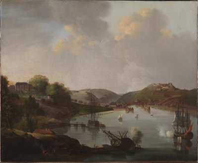 Veduta di Frederikshald in Norvegia da C.A. Lorentzen