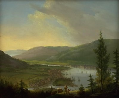 Vista verso Drammen, Norvegia da C.A. Lorentzen