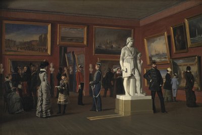 Una delle stanze della Collezione Reale di Dipinti al Palazzo di Christiansborg da C.C. Andersen