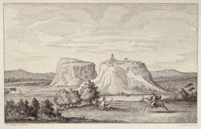 Veduta Immaginaria della Roma Antica, inciso da B.Barloccini, 1849 da C.C Perkins