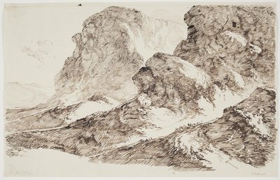 Paesaggio montano da C.F. von Rumohr