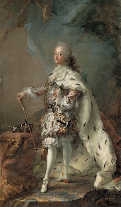 Ritratto di Federico V in veste di unzione da C.G. Pilo