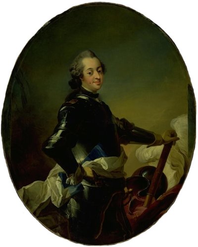Ritratto di Federico V in armatura da C.G. Pilo