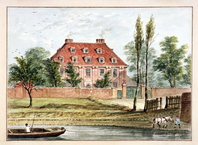 Veduta della casa Baumes, Hoxton, Londra, c1825 da CH Matthews