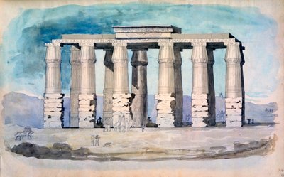 Tempio egizio antico, Egitto da CH Smith