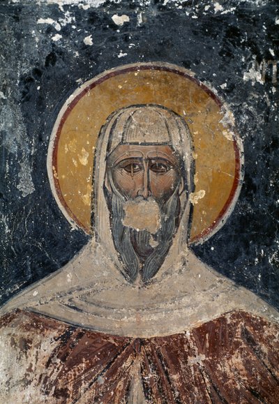 Apostolo, affresco nella chiesa bizantina dei Santi Apostoli nell