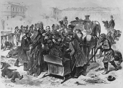Assassinio dello Zar Alessandro II a San Pietroburgo, 13 marzo da J.B. and Brown J. Rowbotham