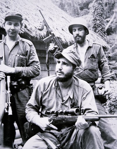 Fidel Castro nelle montagne della Sierra Maestra da J.B. and Brown J. Rowbotham