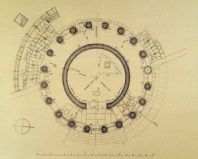 Piantina del Tempio di Vesta o Ercole Vincitore, dall