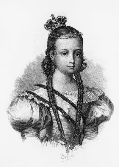 Ritratto di Isabella II, Regina di Spagna da J.B. and Brown J. Rowbotham