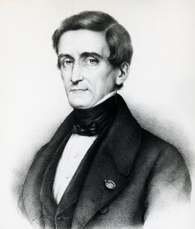 Ritratto di Pellegrino Rossi (1787-1848), giurista italiano, litografia da J.B. and Brown J. Rowbotham