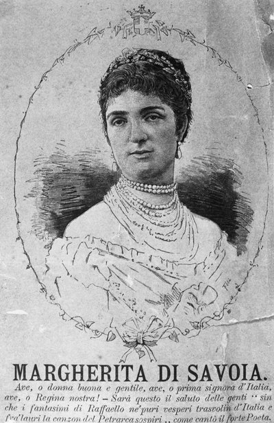Ritratto della Principessa Margherita di Savoia, Regina consorte del Regno d