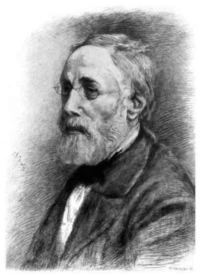 Jozef Israels, artista olandese, c1880-1882 da CL Courtry